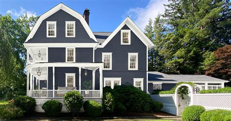 dark blue house exterior ideas